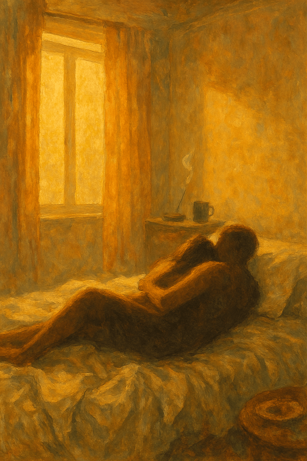 No quiero levantarme, quiero quedarme aquí&nbsp;contigo.